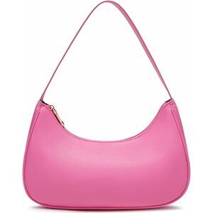 Women's Pink Imported Fashion Mini Clutch Underarm Purse Hobo Mini Tote Bag